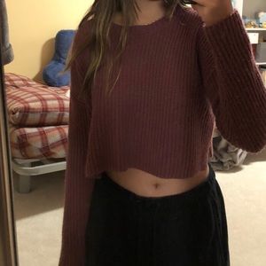 ❌SOLD❌ Forever 21 pink knit cropped sweater